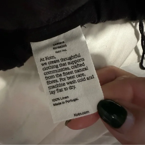 🆕 KOTN Unisex Cairo 100% Linen Shorts NWT - Picture 5 of 8